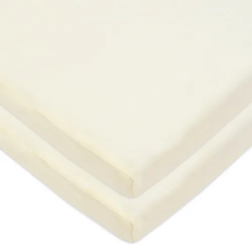 Miniatura 14 de American Baby Company Sábana bajera ajustable para cuna/moisés 100% algodón natural de 36" x 18" - Sábana suave, transpirable e hipoalergénica, Crema