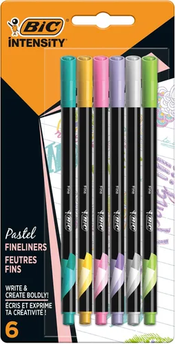 Miniatura 5 de Bic Intensity - Bolígrafos de punta media, punta media, caja de 12 rotuladores de punta media Surtidos