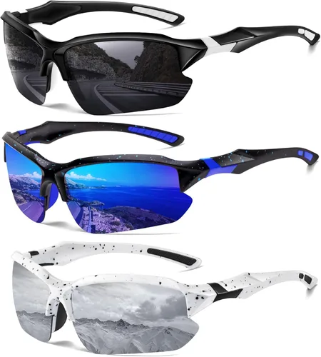 Miniatura 20 de Sports Polarized Sunglasses for Men Cycling Running Fishing UV Protection Sun Glasses Lightweight Half Frame Goggles