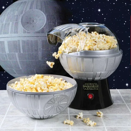 Miniatura 5 de Máquina de palomitas de maíz Star Wars Rogue One Death Star, eléctrica, estilo aire caliente con recipiente extraíble Star Wars Death Star
