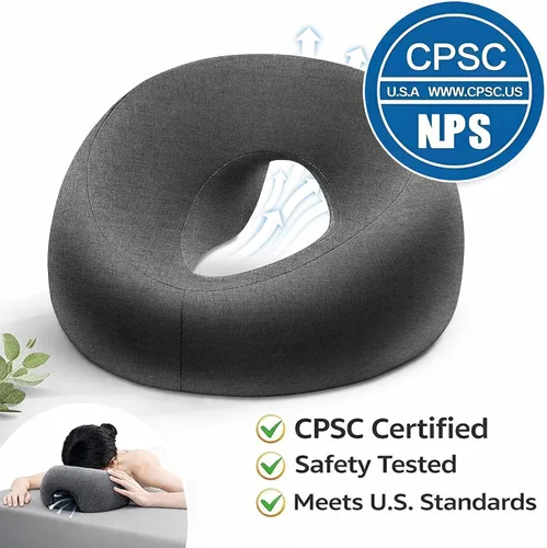 Miniatura 9 de Almohada boca abajo para mesa de masaje, reposacabezas de masaje para cama, dormir boca abajo, almohada BBL después de la cirugía, recuperación
