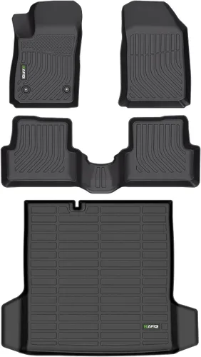 Miniatura 16 de HAFIDI® - Tapetes para auto con almacenamiento debajo del asiento, para todo clima, antideslizantes, de elastómero termoplástico, para la primera