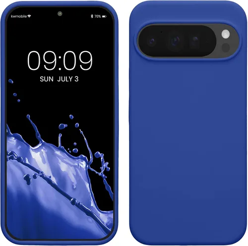 Miniatura 733 de kwmobile Funda Compatible con Google Pixel 6 Pro - Funda de teléfono de silicona TPU con acabado suave - Azul Arrecife