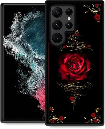 Miniatura 22 de ZHEGAILIAN Funda compatible con Samsung Galaxy S22 Ultra, diseño de patrón de policarbonato duro, antideslizante, absorción de golpes, funda Cerebro