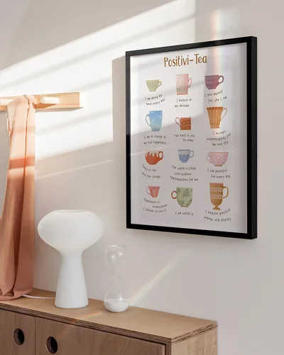 Miniatura 5 de HAUS AND HUES Decoración de pared con citas positivas enmarcadas, arte de pared inspirador para niños, salud mental, aliento, motivacional