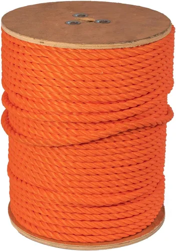 Miniatura 11 de ATERET Cuerda de Polipropileno Trenzada de 3 Hebras Color Tostado Monofilamento I 1-1/2" x 20 Pies I 19,350 lbs. Resistencia a la Tracción I Cordón