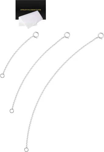 Miniatura 9 de Extensores de collar para mujer, extensor de pulsera de oro, extensión de joyería de cadena dorada para tobillera para mujer, juego de 2 piezas