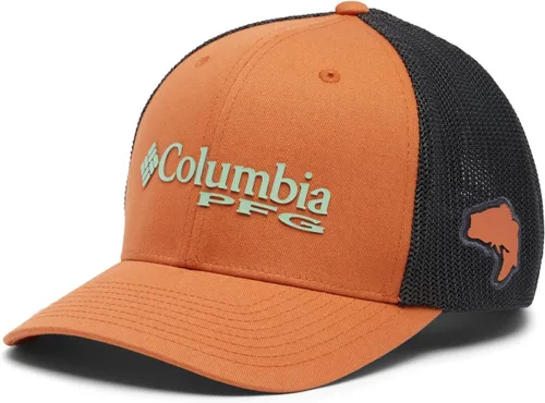 Miniatura 454 de Columbia - Gorra de malla con bandera con árboles unisex para adultos, corona alta