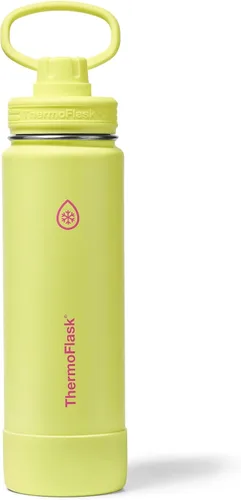 Miniatura 14 de ThermoFlask Botella de agua aislada con tapa de boquilla, a prueba de fugas, botella de agua de acero inoxidable para bebidas frías y calientes