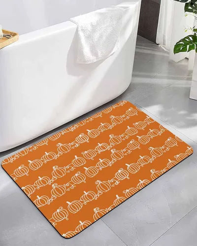 Miniatura 7 de Tapete de baño con diseño de árbol de flores, antideslizante, de secado rápido y absorbente, tierra de diatomeas, cocina, ducha, fregadero, lavable