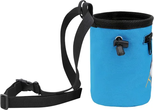 Miniatura 3 de AMC Bolsa de tiza bordada de panda escalada en roca con bolsillo con cremallera