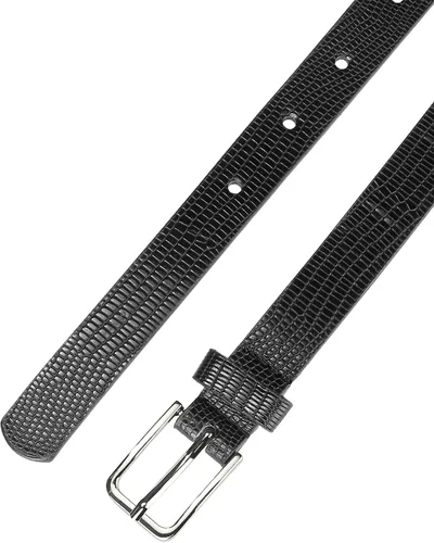 Miniatura 2 de Allegra K Cinturones de cintura ajustados para mujer, hebilla de un solo pasador, pantalones estampados de animales, cinturón fino de piel sintética
