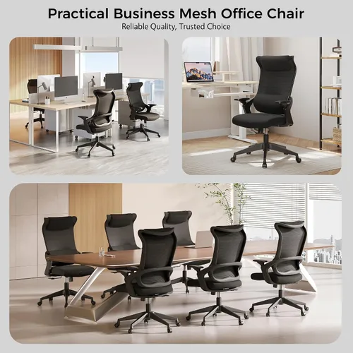 Miniatura 7 de EUREKA ERGONOMIC OC77 Silla de oficina de malla, silla de oficina ergonómica, sillas de escritorio de oficina en casa con reposacabezas de gran