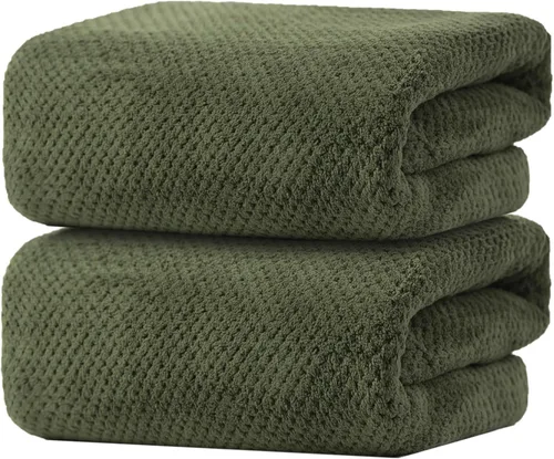 Miniatura 12 de Toallas de Baño de Gran Tamaño Extra Grandes de 40x80 Pulgadas Sábanas de Baño para Adultos Súper Suaves de Secado Rápido Altamente Absorbentes