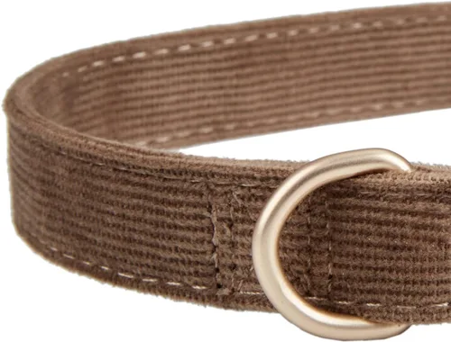 Miniatura 2 de Collar suave para perro con hebilla de metal, ajustable, duradero, cómodo, de pana de algodón, para perros grandes, medianos y pequeños, collares