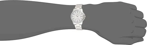 Miniatura 6 de Casio MTP-V004D-7B Reloj de acero inoxidable con esfera blanca, plateado, Casual