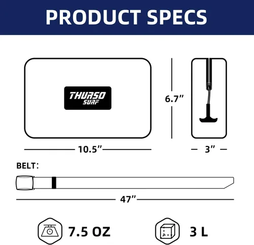 Miniatura 4 de THURSO SURF Riñonera Impermeable Bolsa Seca Bolsa Flotante Correa de Cintura Ajustable Mantén tu Teléfono y Objetos de Valor Seguros/Secos