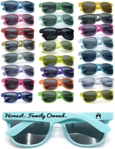 Miniatura 20 de Gafas de sol de fiesta personalizadas, regalos de boda a granel, regalos para invitados, cumpleaños, licenciatura, graduación, novia, novia, Mezclado