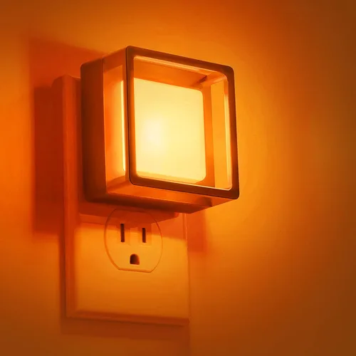 Miniatura 12 de DORESshop Luz nocturna LED, luces nocturnas enchufables a la pared (paquete de 2) con sensor de atardecer a amanecer, luces nocturnas regulables