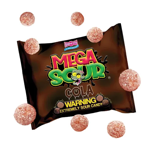 Miniatura 21 de Barnetts - Mega Sour Candy Apple 3.67 oz - Bolsas dulces de moda - Dulces tradicionalmente hechos a mano - Revestimiento agrio dura 20 segundos