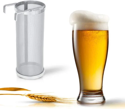 Miniatura 7 de Colador de araña de 4 x 10 pulgadas de 300 micrones para el hogar Hervidor de filtro de cerveza