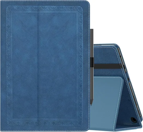 Miniatura 11 de MoKo - Funda para tablet Kindle Fire HD 10 y 10 Plus (11.ª generación, versión 2021), diseño delgado y plegable con función de encendido y apagado
