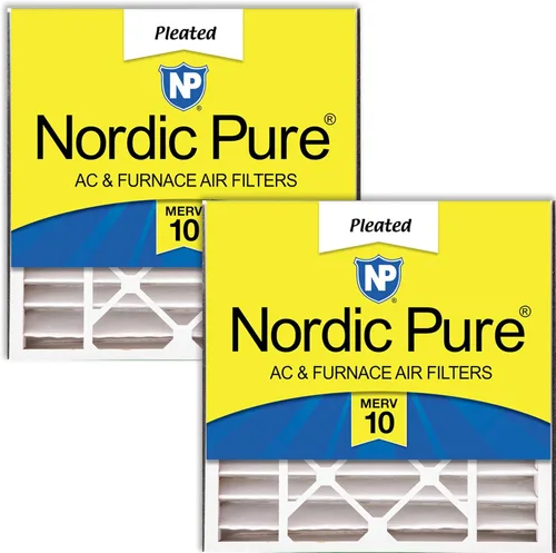 Miniatura 20 de Nordic Pure 20 x 20 x 5 (19_11/16 x 20_11/16 x 4_15/16) Air Bear 259112-103 MERV 12 filtros de aire, paquete de 4