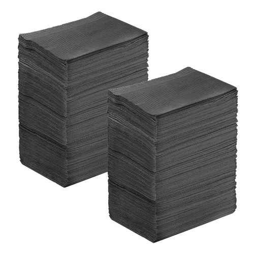 Miniatura 23 de JMU Baberos dentales negros, baberos dentales desechables de 3 capas, baberos para tatuajes impermeables para clínica dental, tienda de tatuajes
