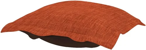 Miniatura 2 de Howard Elliott Collection Cojín otomano con funda, almohadilla cuadrada de repuesto en tela de lino 100% natural para otomana, asiento de sofá