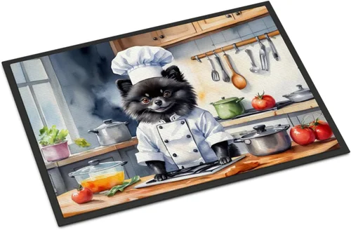 Miniatura 112 de Caroline's Treasures DAC6179MAT Affenpinscher - Tapete para puerta delantera, para interiores y exteriores, para entrada, antideslizante, lavable