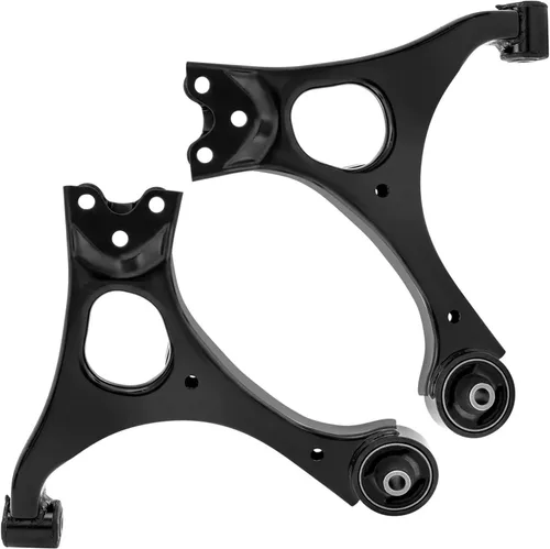 Miniatura 3 de Detroit Axle - Kit de 4 brazos de control delanteros para Honda Civic 06-11, 2 nudillos de dirección y cubos de cojinetes de rueda, 2 brazos