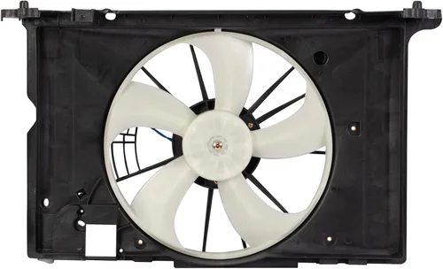 Miniatura 4 de TRQ Conjunto de ventilador de refrigeración del radiador compatible con Pontiac Vibe 2009-2010 Toyota Corolla Matrix 2009-2013 TO3115156