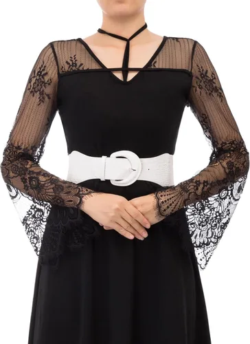 Miniatura 24 de GRACE KARIN Cinturón de cincha elástico ancho para mujer, cinturón vintage con hebilla gruesa de 3 pulgadas, S-XXXXL