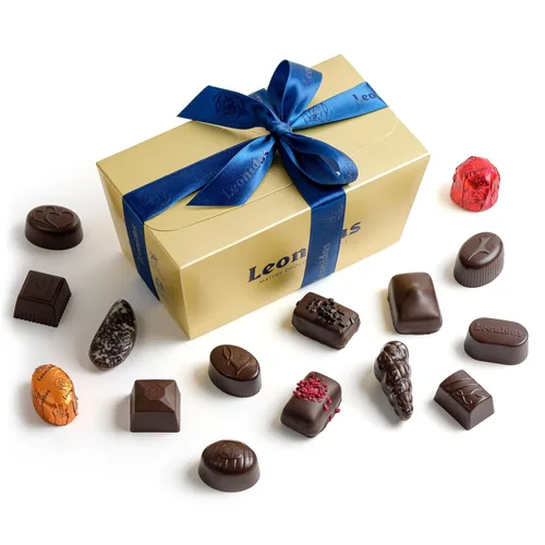 Leonidas - Caja de regalo de chocolate negro belga – 30 piezas (1 libra/15.98 oz) – Cesta de regalo de cumpleaños, agradecimiento, aniversario,