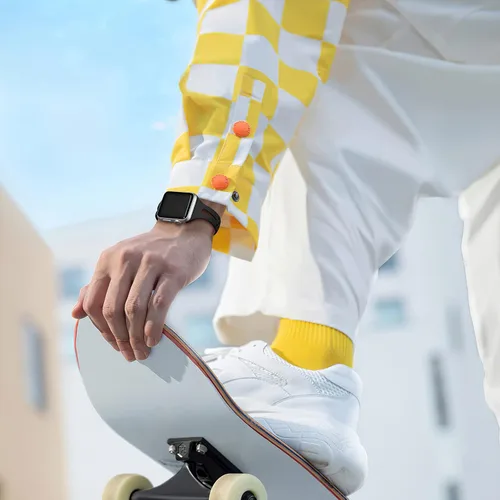 Miniatura 4 de Getino Compatible with Apple Watch Bands 38mm 40mm 41mm 42mm 44mm 45mm 46mm 49mm for Women Men, Soft Durable Breathable Thin Slim Narrow Band for