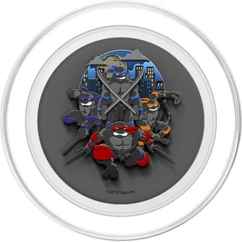 Miniatura 2 de Teenage Mutant Ninja Turtles Grupo Shot Dark Retrato PopSockets PopGrip: agarre intercambiable para teléfonos y tabletas PopSockets MagSafe PopGrip