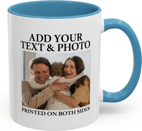 Miniatura 12 de Taza con foto personalizada, diseño de tu propio estilo con imagen de palabras, 11 onzas, varios colores, regalos personalizados para cumpleaños