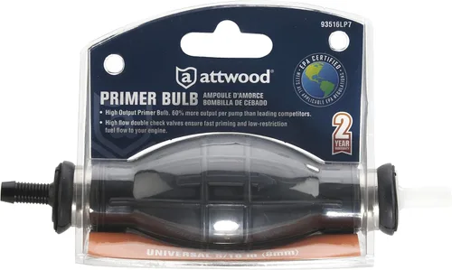 Miniatura 4 de Attwood 93516LP7 Bombilla Cebadora Universal de Alto Rendimiento, Certificada por EPA y CARB - 5/16 Pulgadas