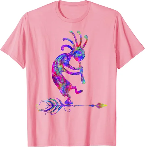 Miniatura 82 de Native American Kokopelli With Feather 2 - Camiseta Fan Fun, Negro, S