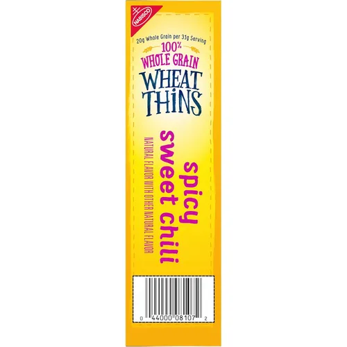 Miniatura 12 de Wheat Thins Snacks picantes de chile dulce, galletas de trigo integral, galletas de aperitivos, 8.5 onzas
