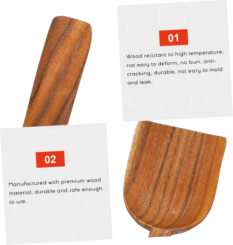 Miniatura 5 de Mikinona Pequeña espátula Utensilios de cocina Cuchara Agitar Cuchara Raspador Cuchara Herramienta de cocina Non-s Scratch Utensilios de cocina