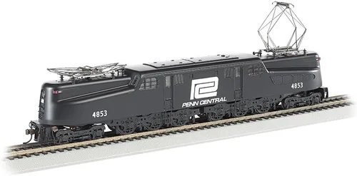 Bachmann Industries GG1 eléctrico DCC valor de sonido locomotora Penn Central Negro con letras blancas # 4853 Escala HO Tren Coche