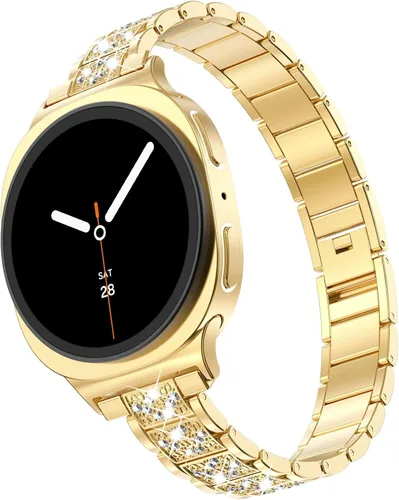 Miniatura 58 de KADES Compatible with Samsung Galaxy Watch 8/8 Classic / 7/6 / 5/4 Band, 40mm 44mm 45mm 47mm, Luxury Diamond Bracelet Chain Band for Women, Bling