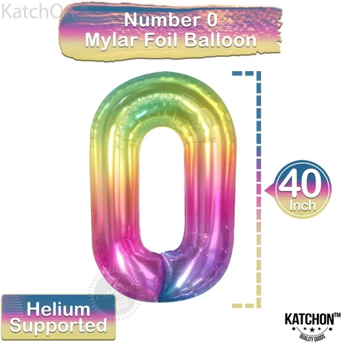 Miniatura 5 de Globos gigantes del número 60 para cumpleaños de niña – 40 pulgadas Globo arcoíris 60 para decoraciones de cumpleaños 60 para niñas Globos