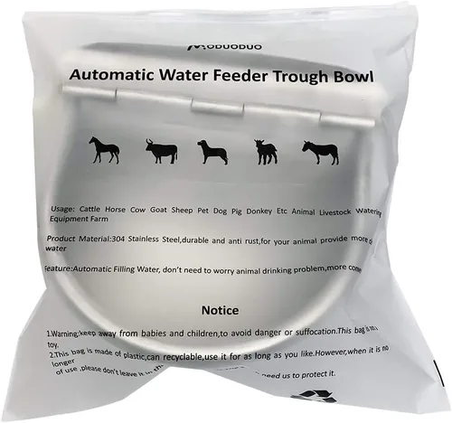 Miniatura 4 de Comedero automático para perros con tubo de 39 pulgadas de longitud y flotador para ganado, caballo, cabra, oveja, animales, herramienta de acero