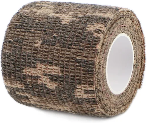 Miniatura 6 de DROK 4/10 Rollos de Cinta de Camuflaje Autoadhesiva, Vendaje de Camuflaje para Deportes al Aire Libre, Escalada, Camping, 2/3 Pulgadas x 4.5 Metros