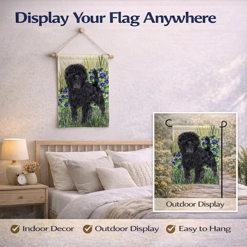 Miniatura 7 de Caroline's Treasures SS8151GF Affenpinscher - Bandera decorativa para jardín, jardín, jardín, jardín, bandera, bandera, decoración para patio