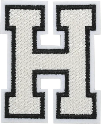 Miniatura 40 de 3 parches de letras termo-adhesivas de 3.14 pulgadas, parche de letras bordadas completo, letras del alfabeto de hierro A-Z, parches para coser