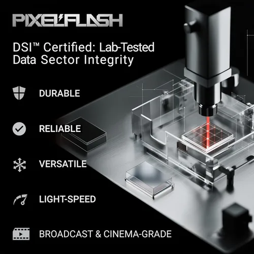 Miniatura 5 de PixelFlash Tarjeta CFast 2.0 de 1 TB 3700X HyperCore 575MB/s SATA3 VPG180, tarjeta CFast para cámaras fotográficas y cámaras DSLR cinematográficas