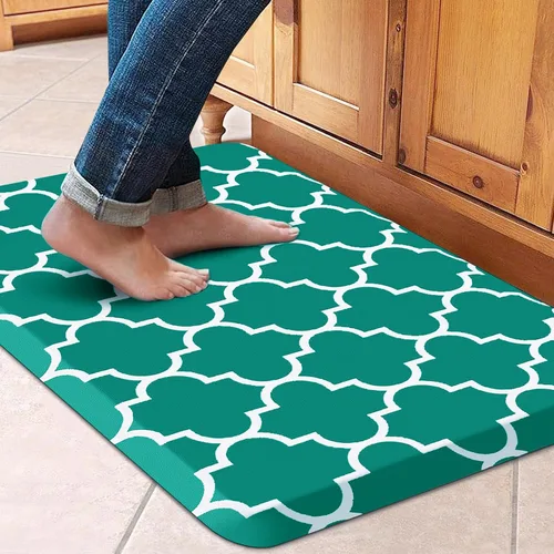 Miniatura 19 de WISELIFE Tapete de cocina acolchado antifatiga, 17.3 x 28 pulgadas, antideslizante, resistente, de PVC, ergonómico, impermeable, cómodo